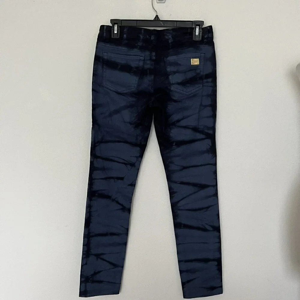 NEW Michael Kors Skinny Jeans Size 0 tie dye Blue RETRO Y2K